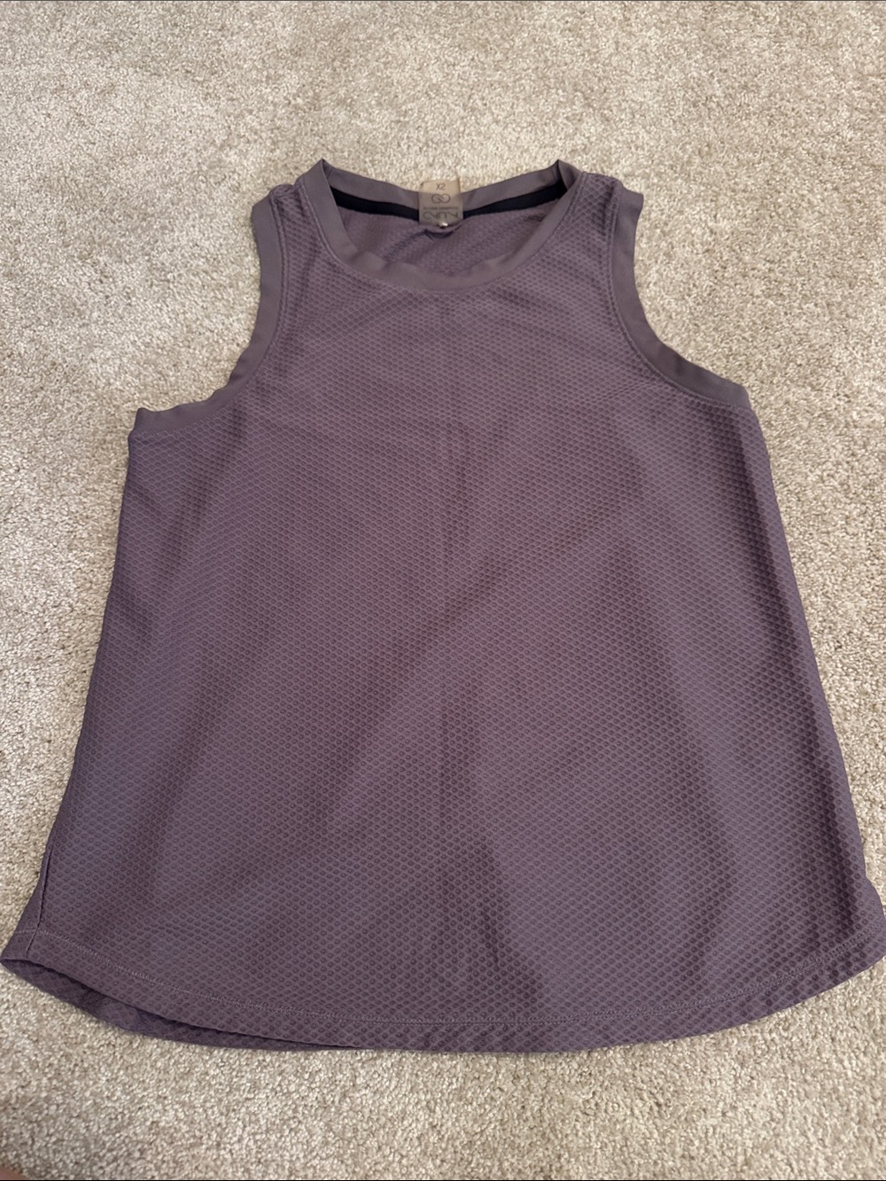 CALIA by Carrie Underwood Plum Sleeveless Mesh Workout Tank